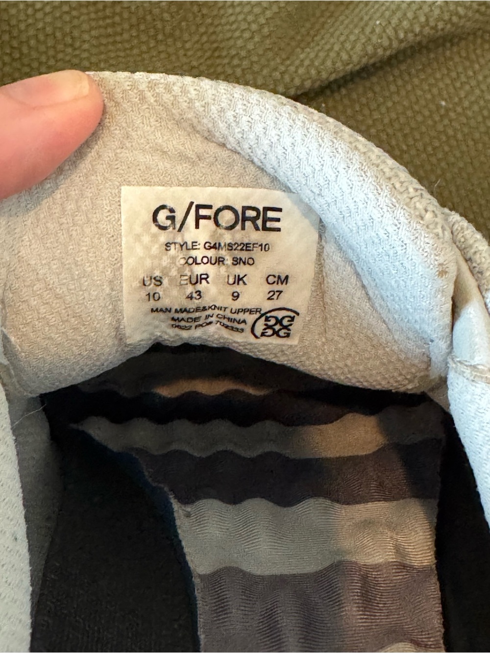 G/FORE CAMO KNIT TUXEDO GALLIVANTER GOLF SHOES Size 10 - Picture 7 of 7